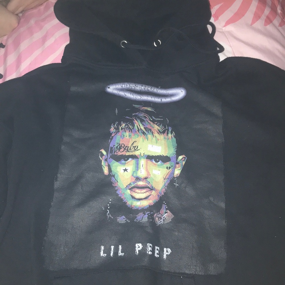Black lil peep hoodie